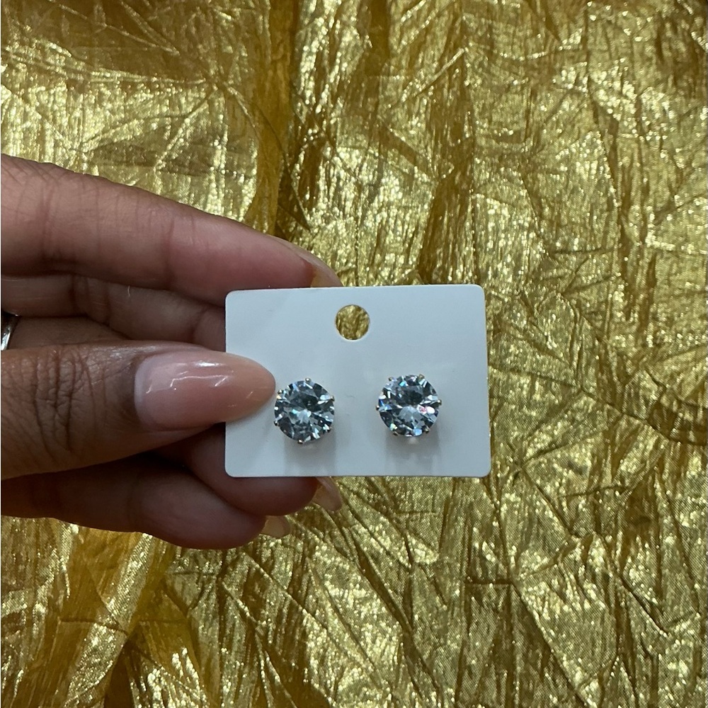 Magnetic Crystal Stud Earrings